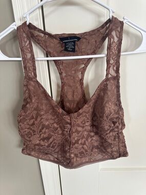 Moda International Mauve Lace Longline Racerback Bralette